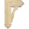 Ekena Millwork Balboa Arts and Crafts Rough Sawn Bracket w/ Offset Brace, Douglas Fir, 8"W x 18"D x 26"H BKT0806X18X26BOA03RDF - alternate 4